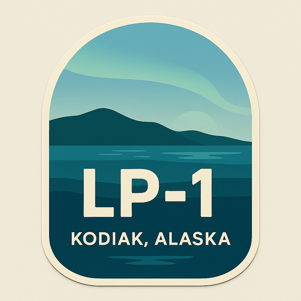 Kodiak, Alaska - LP-1 Sticker
