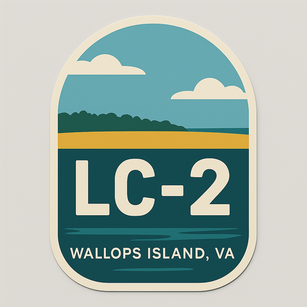 Wallops Island, VA - LC-2 Sticker