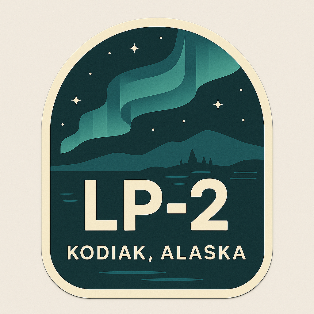 Kodiak, Alaska - LP-2 Sticker