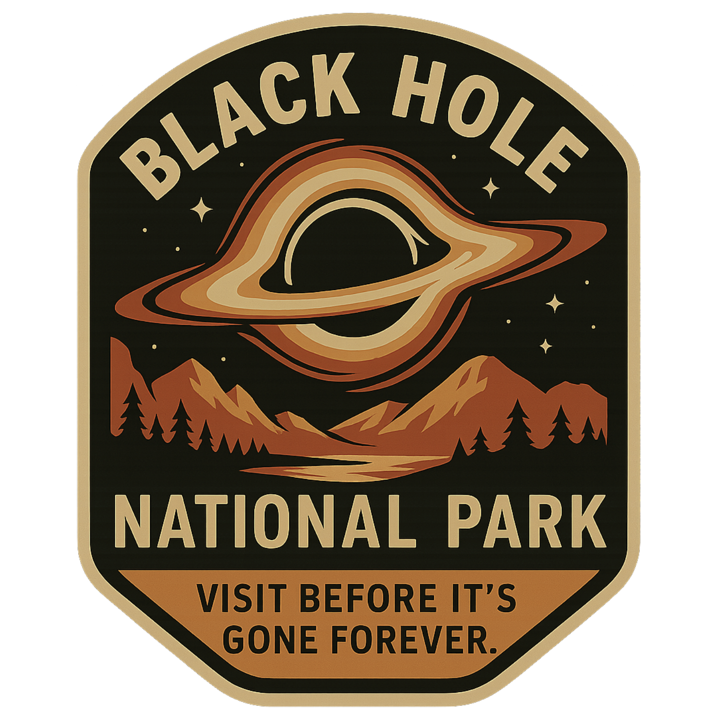 Black Hole National Park Sticker