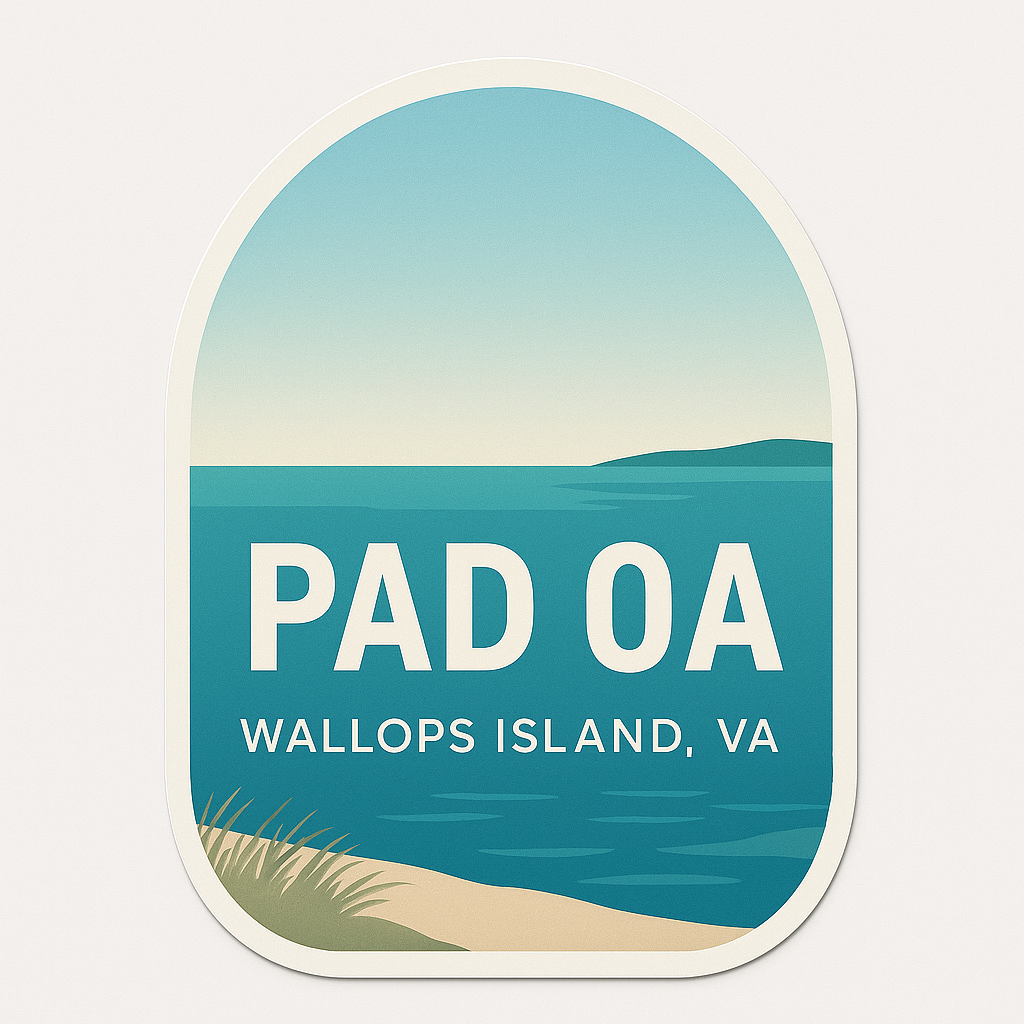 Wallops Island, VA - Pad 0A Sticker