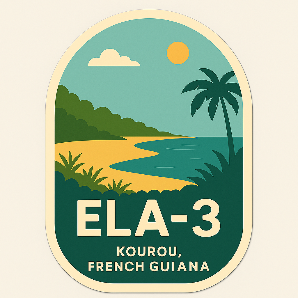 Kourou, French Guiana - ELA-3 Sticker
