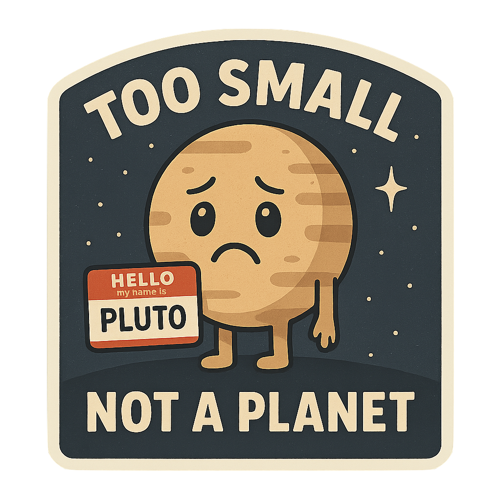 Too Small - Pluto Sticker
