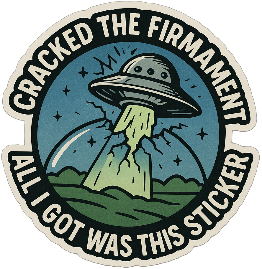 Cracked the Firmament Sticker