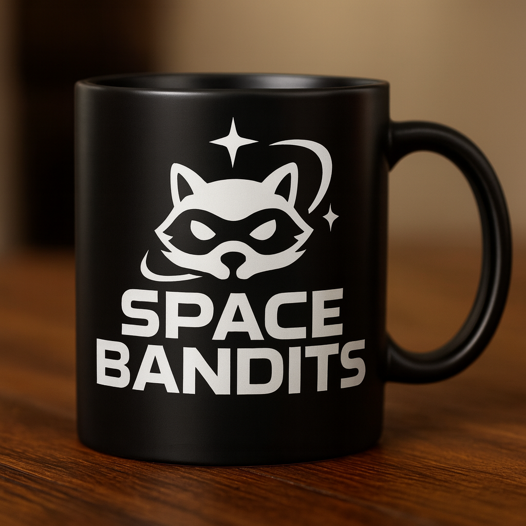 Space Bandits™ Matte Black Tea & Coffee Mug