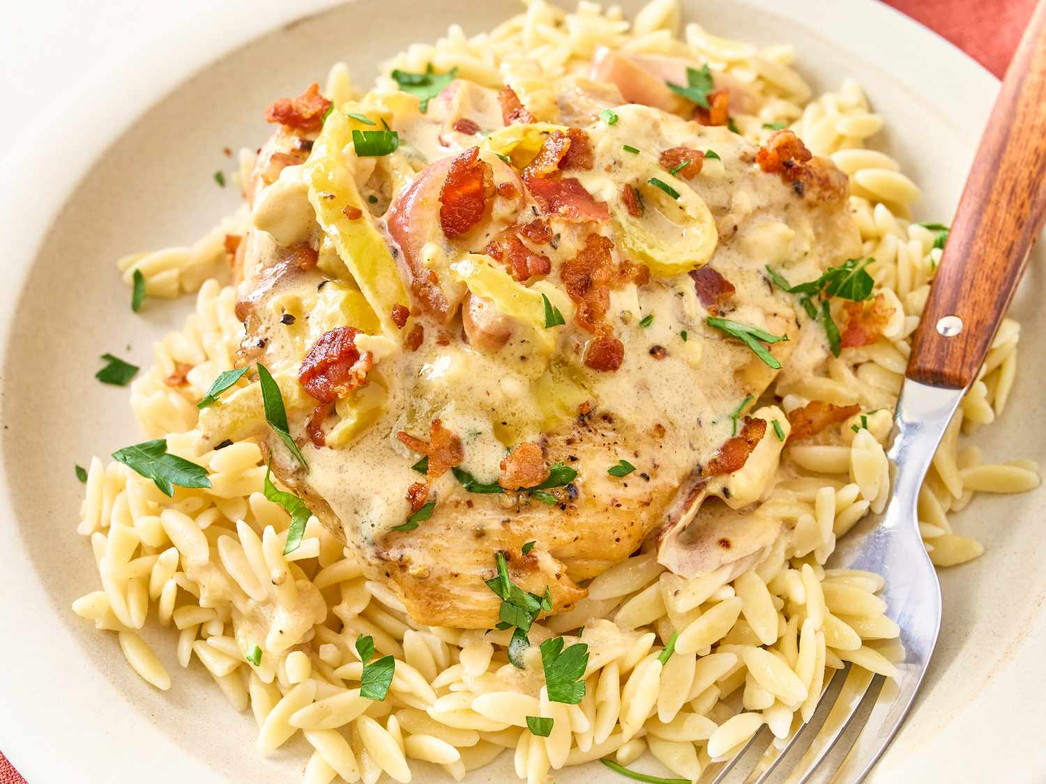 Creamy Banana Pepper Bacon Chicken