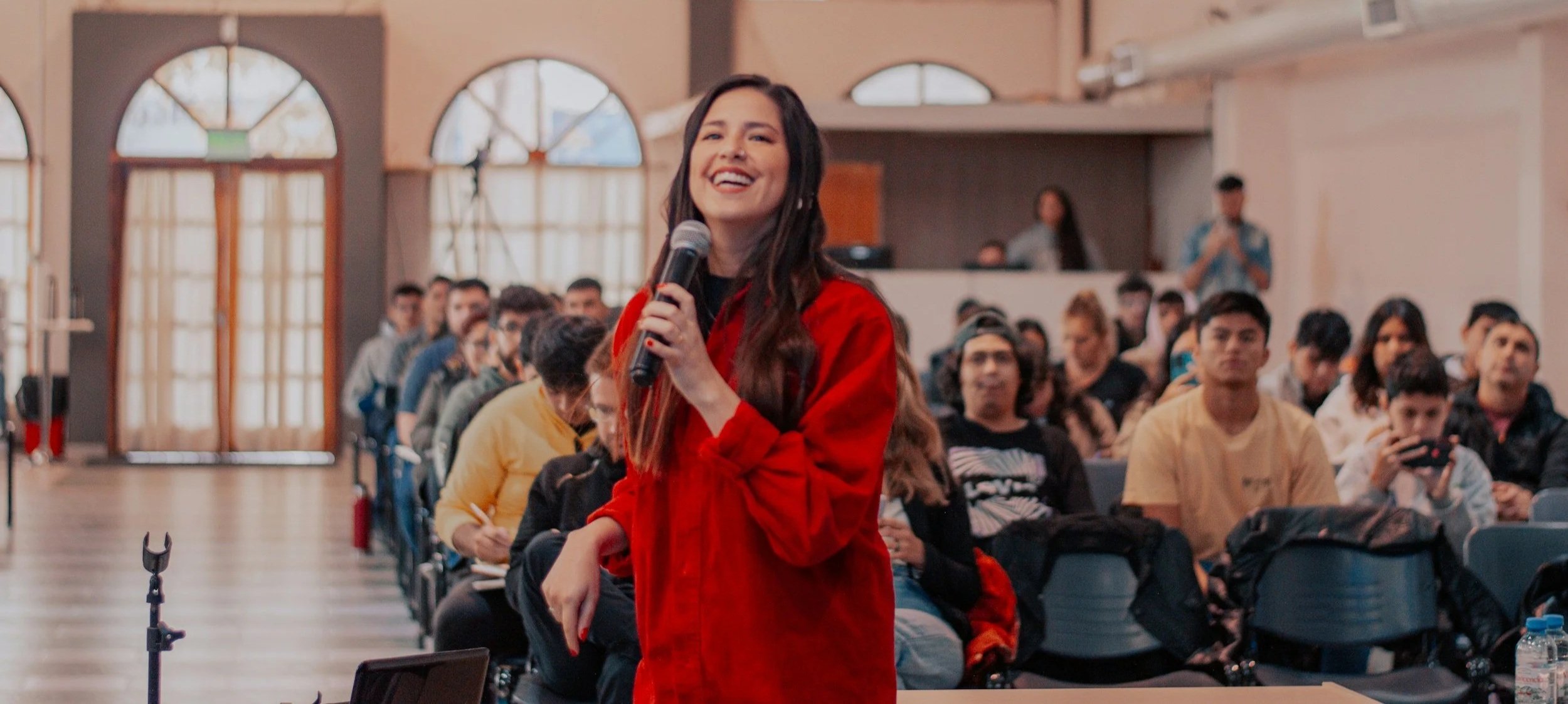 Person speaking to a group