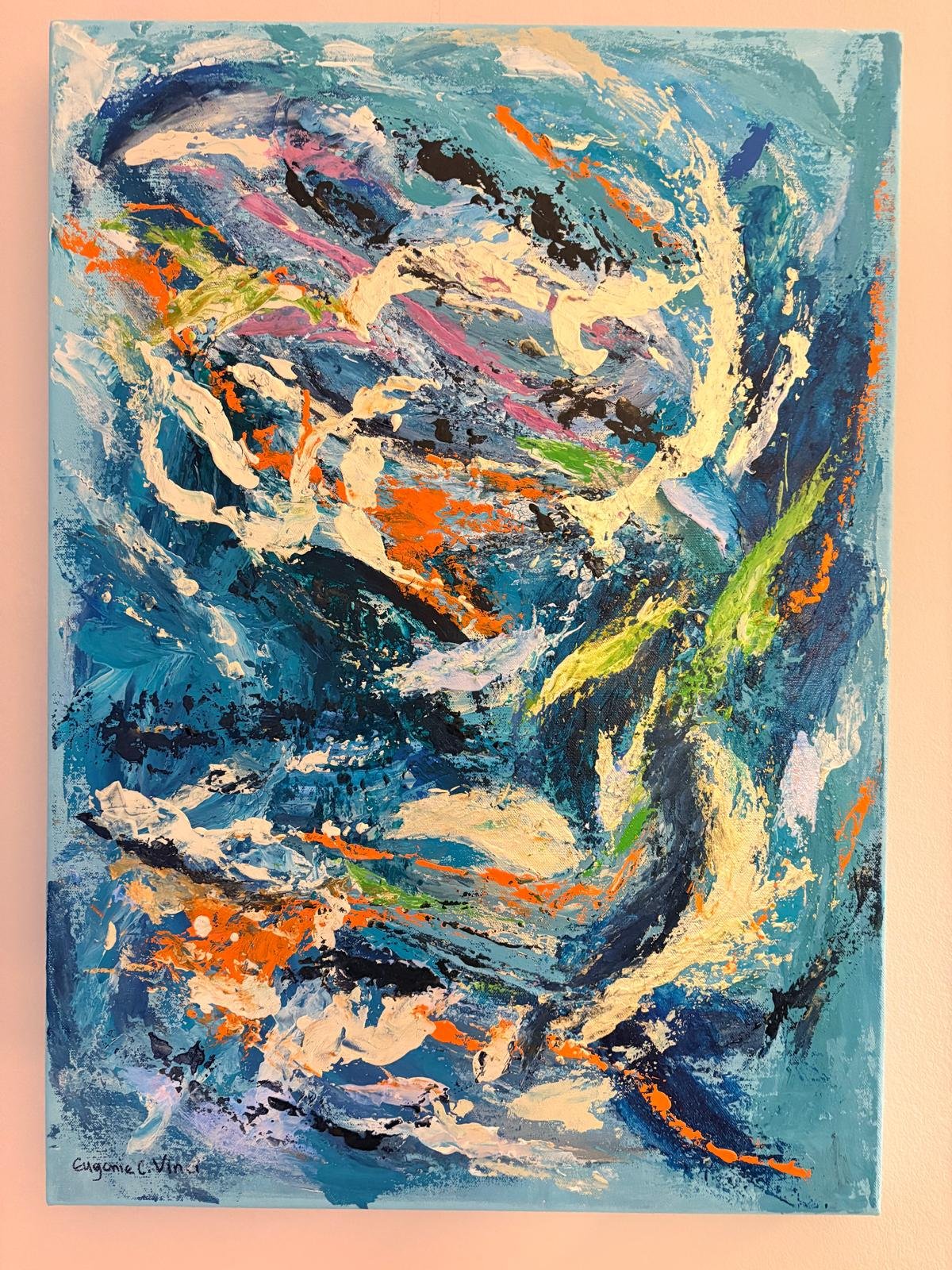 Title: “Sea Life”
Size: 50 x 70 cm
Mixed Media