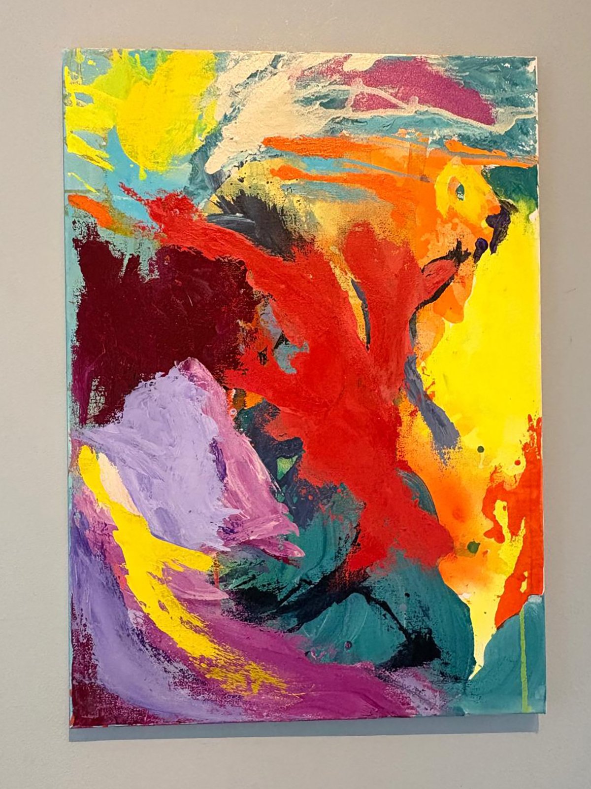 Title: The Goldfish
Size: 50 x 70 cm
Mixed media