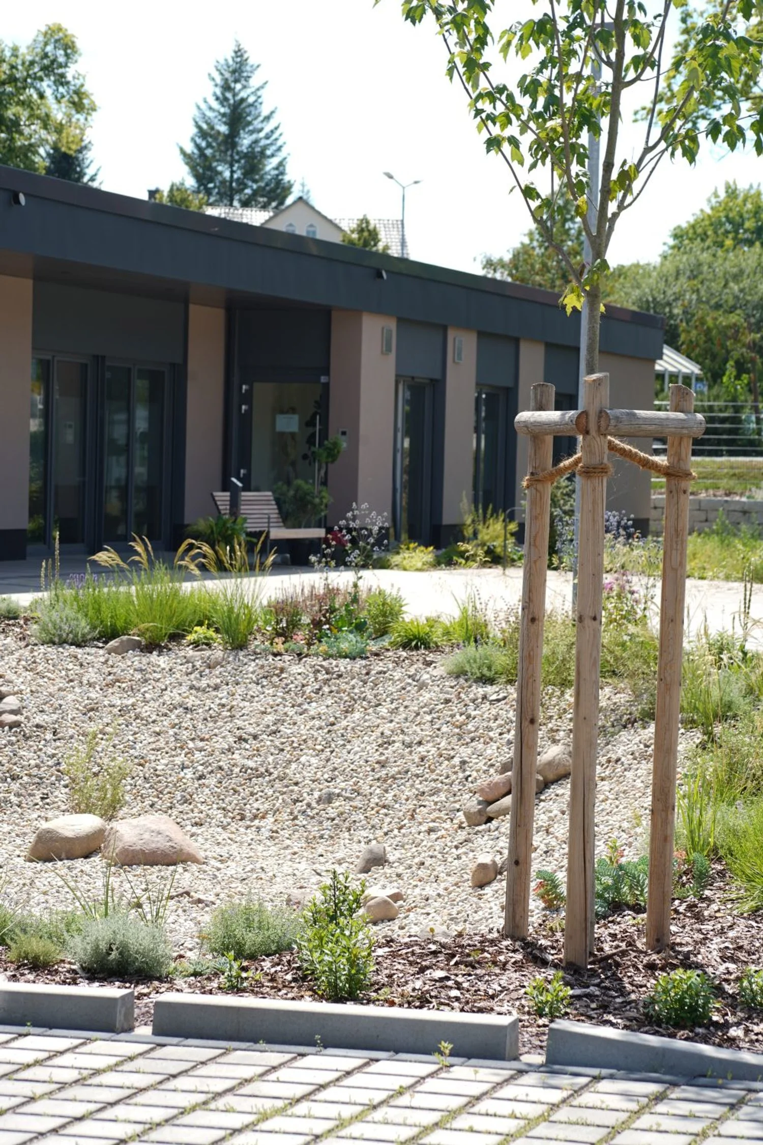 Ein Blick in den Praxisgarten