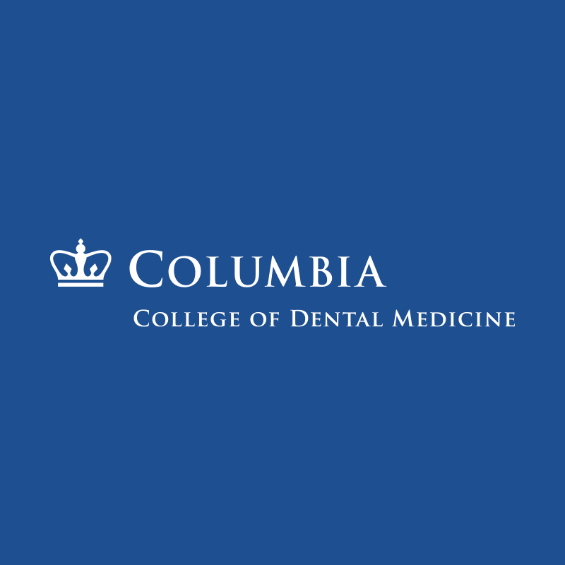 Columbia College of Dental Medicine logo on a blue background.