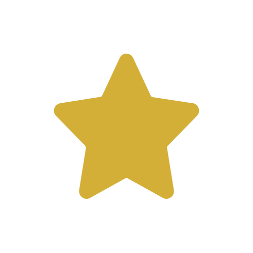 A gold star icon on a black background.
