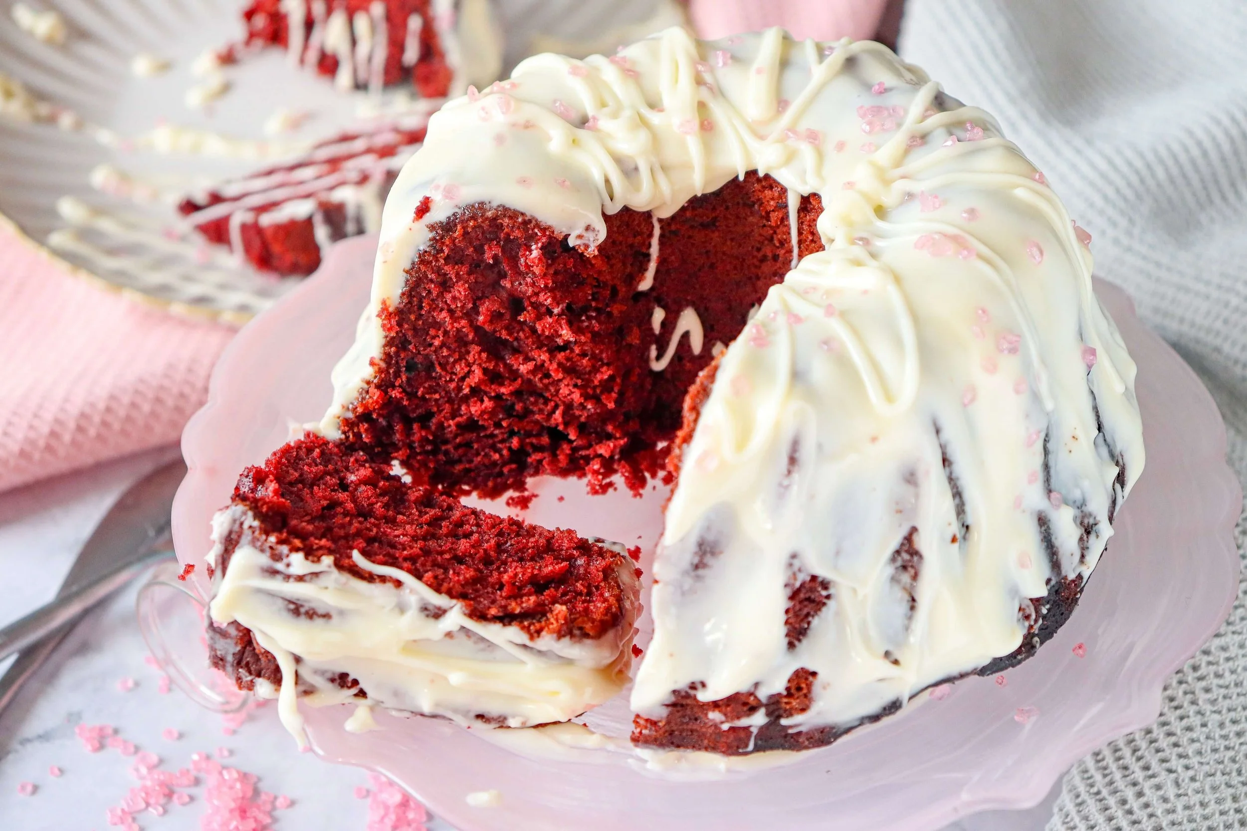 Red Velvet Love Bundt Cake