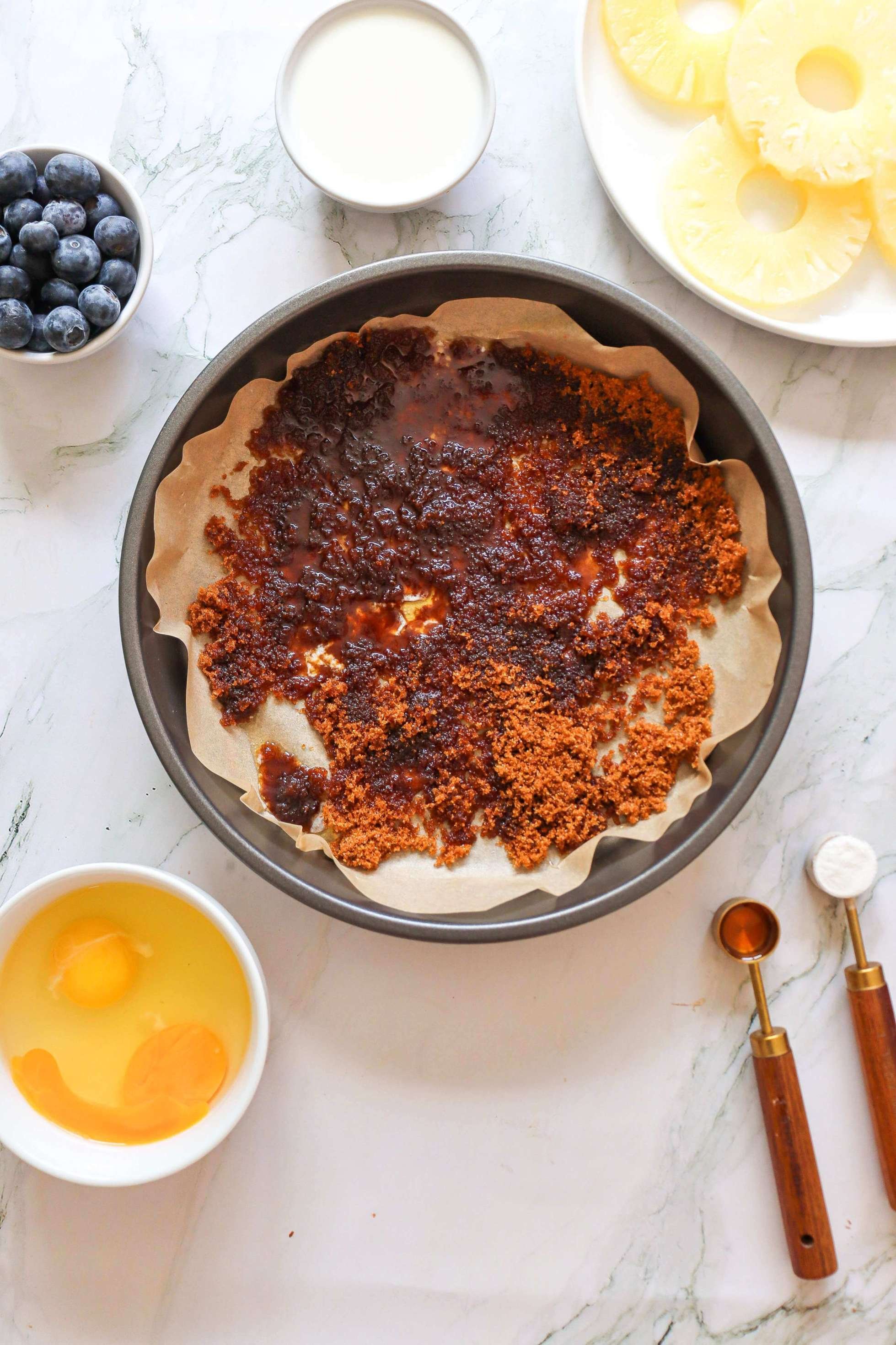 1 - In-Process - Pineapple Upside-Down Cake with Blueberries.jpg