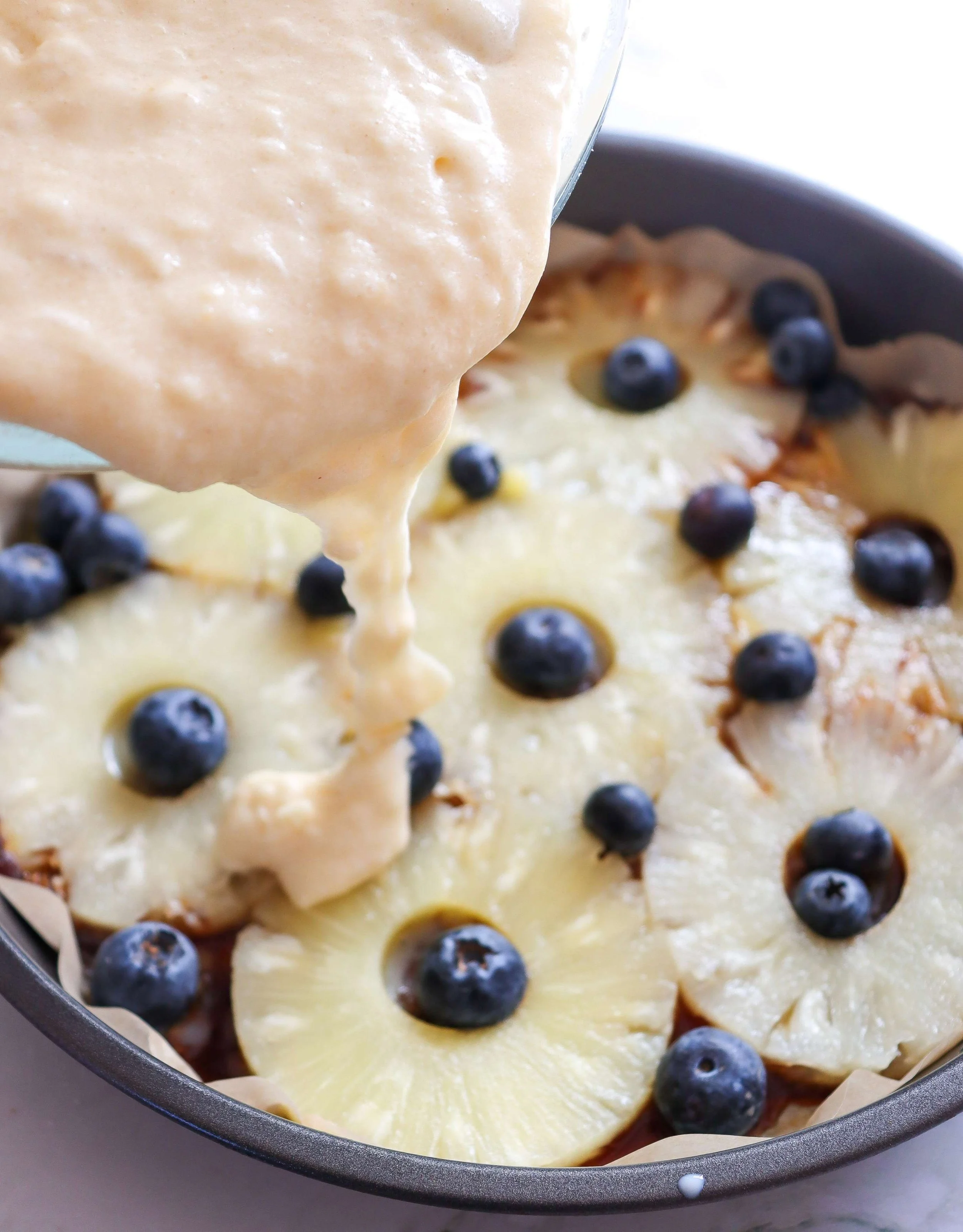7 - In-Process - Pineapple Upside-Down Cake with Blueberries.jpg