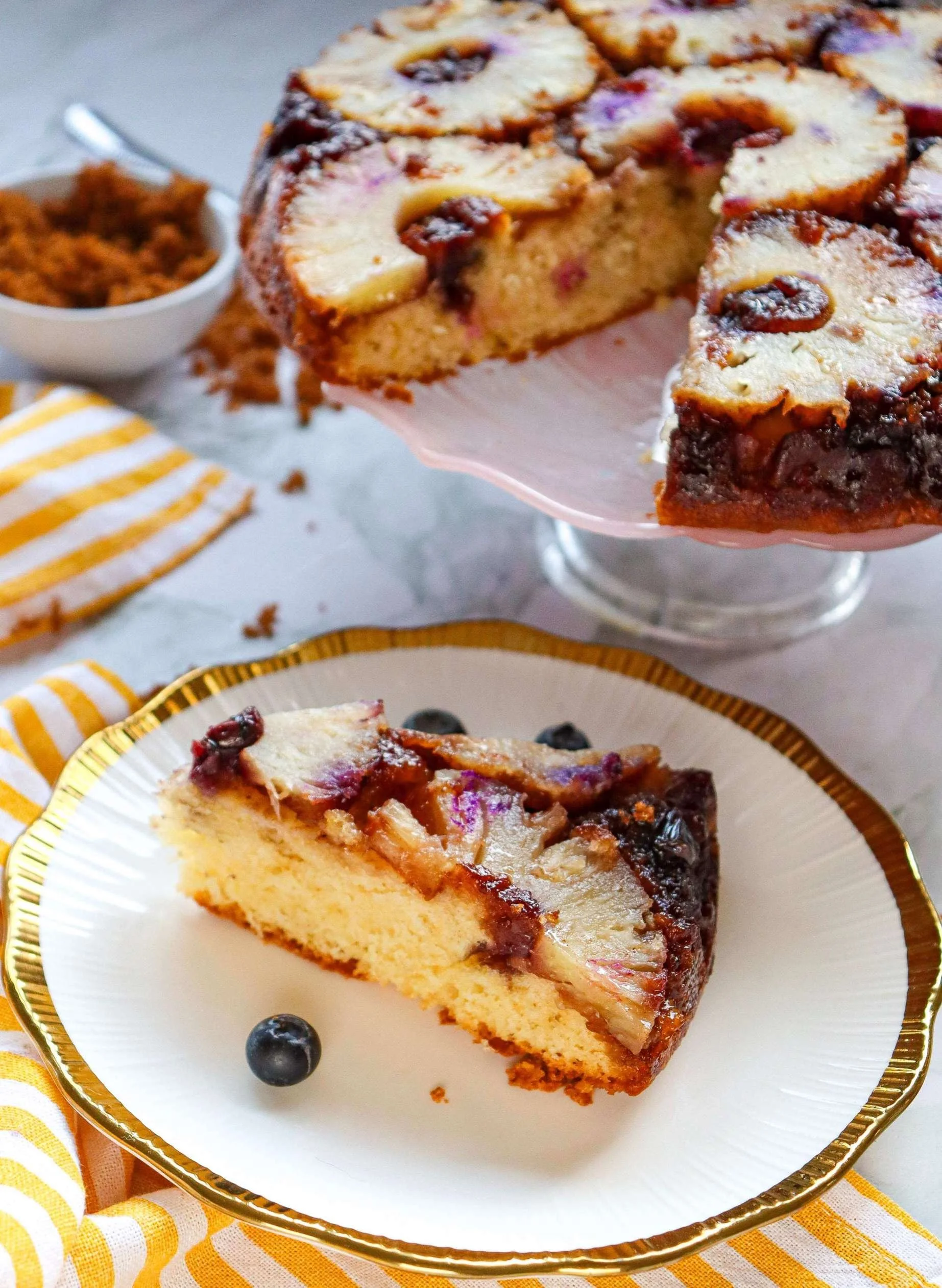 10 - In-Process - Pineapple Upside-Down Cake with Blueberries.jpg