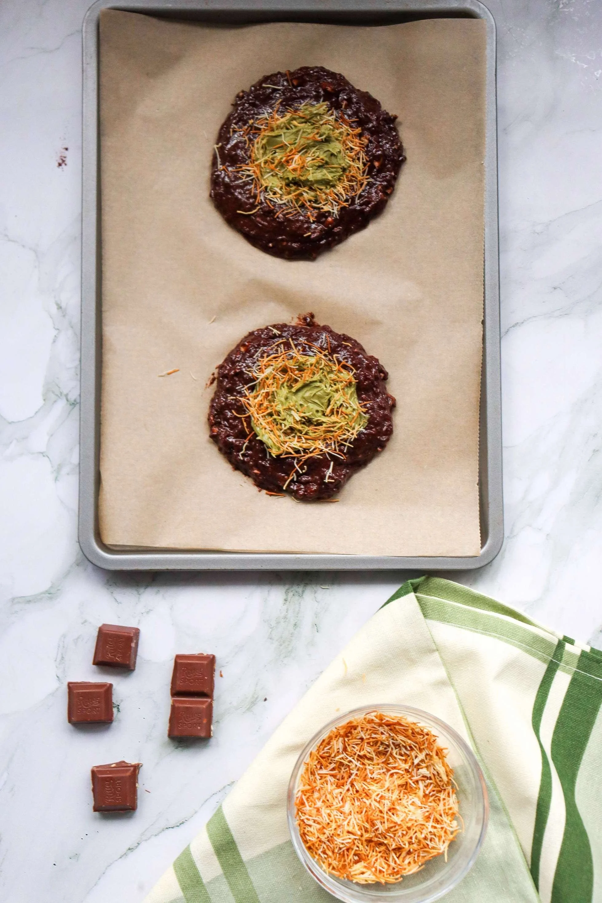 In-process 11 - Dubai Chocolate Cookies For Two.jpg