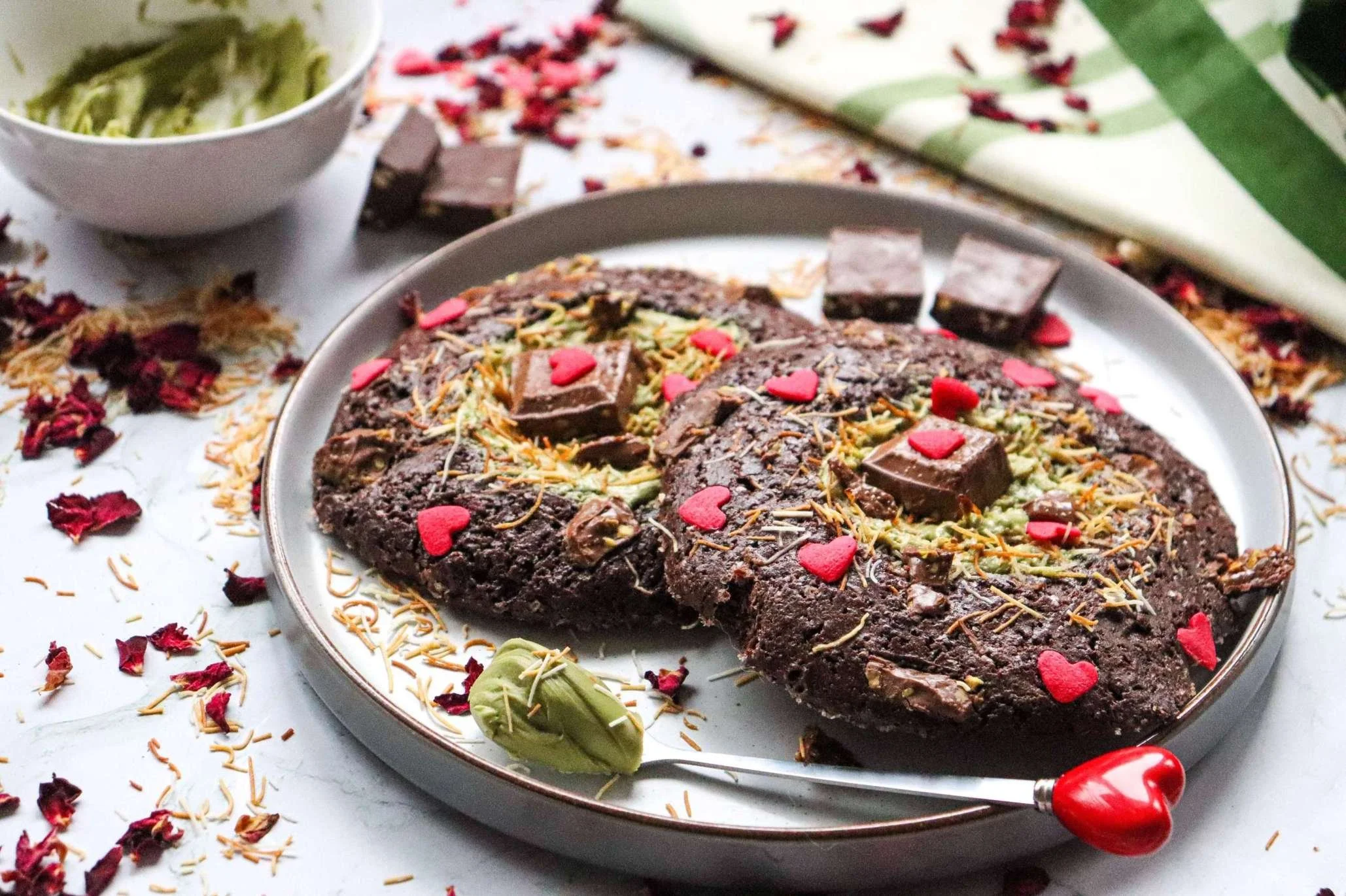 Valentine Dubai Chocolate Cookies for Two