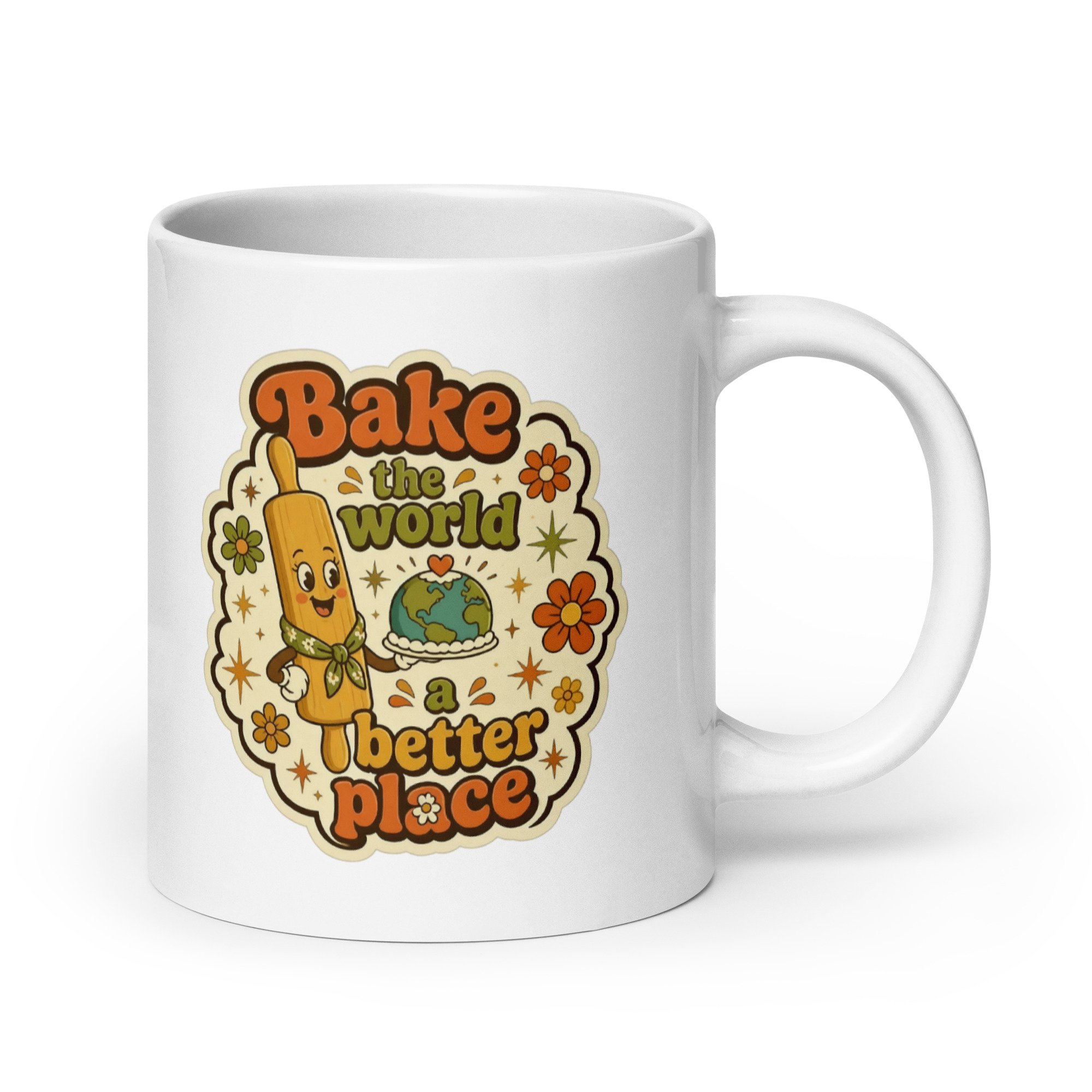 Bake the World a Better Place Retro Mug