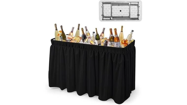 4' - Fill n' Chill Table - Black Skirting