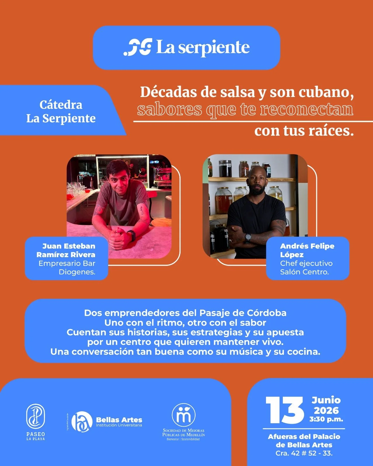 Cátedra La Serpiente Décadas de salsa y son cubano, sabores que te conectan con tus sabores