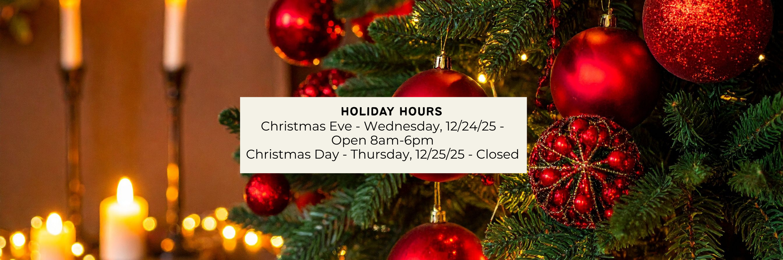 Christmas Holiday Hours