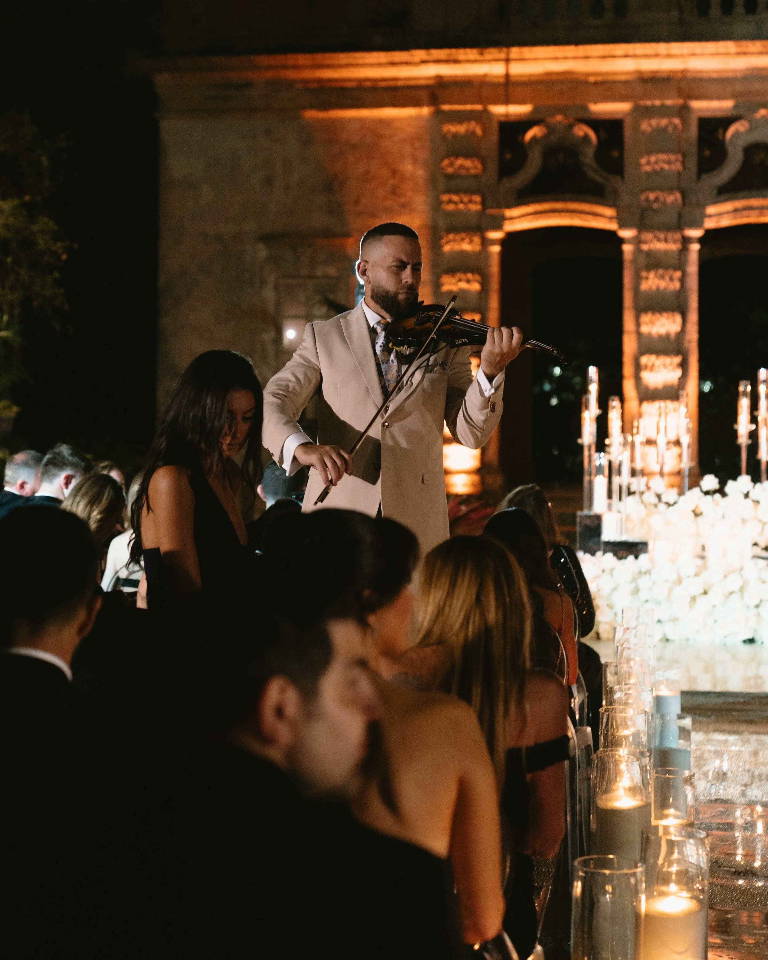 Wedding Violinist at Vizcaya Museum &amp; Gardens | Live Violin Performance for Luxury Weddings