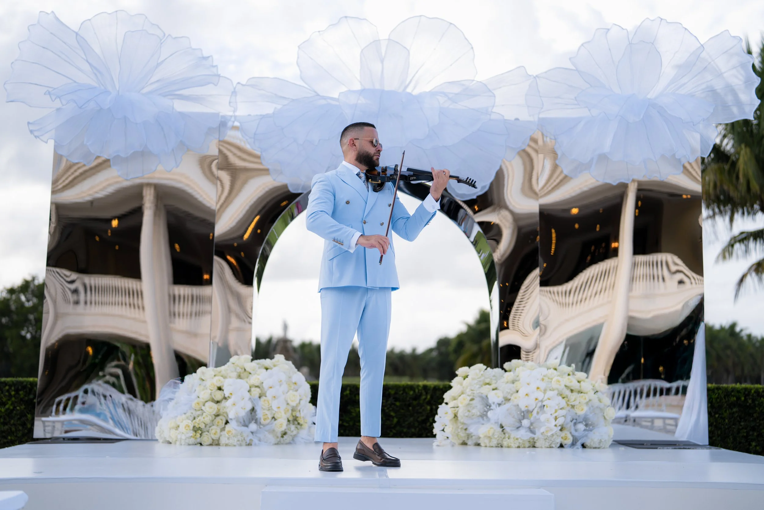 Luxury wedding ceremony violinist at Trump National Doral Miami