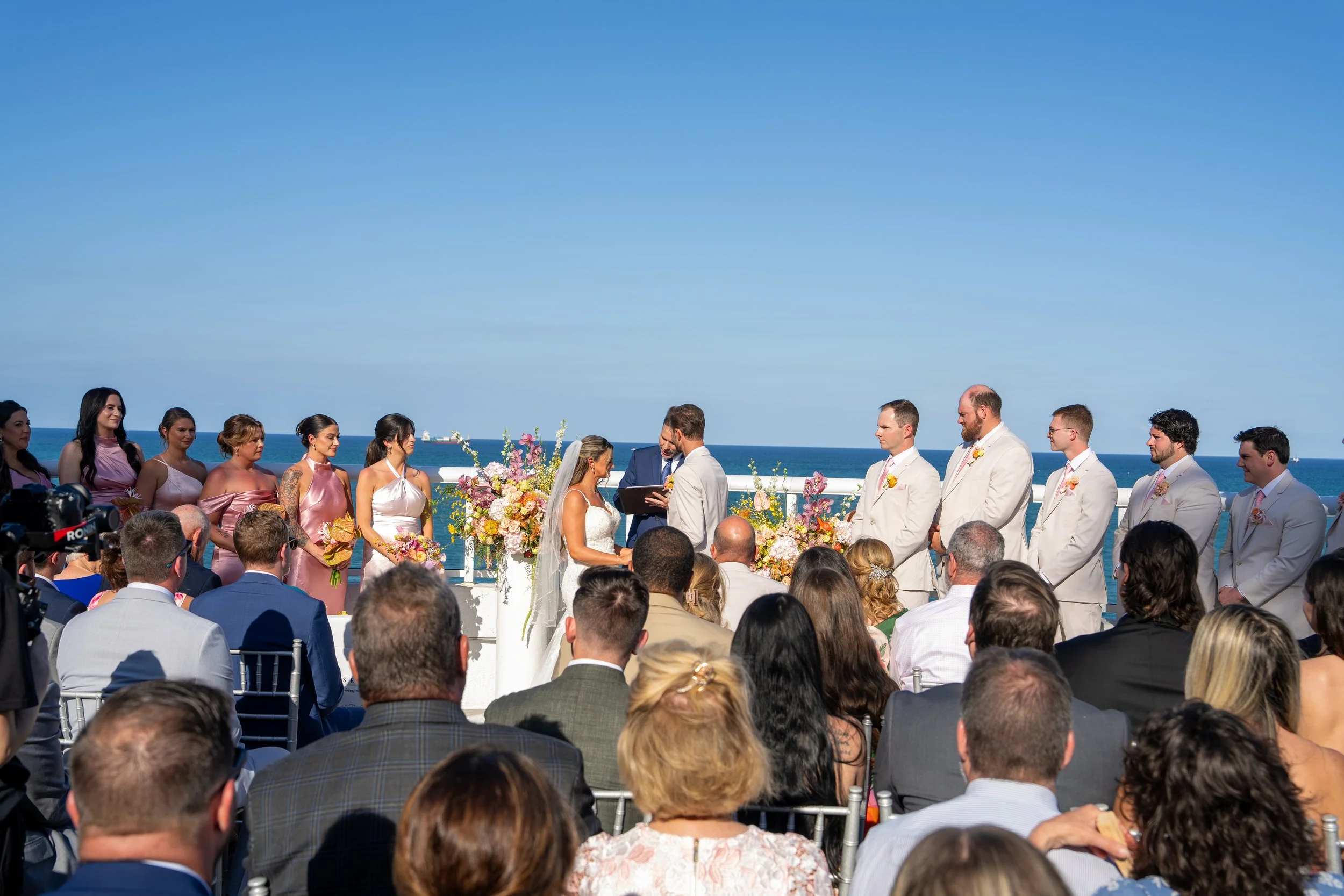 Wedding ceremony with ocean view at Beach House Fort Lauderdale