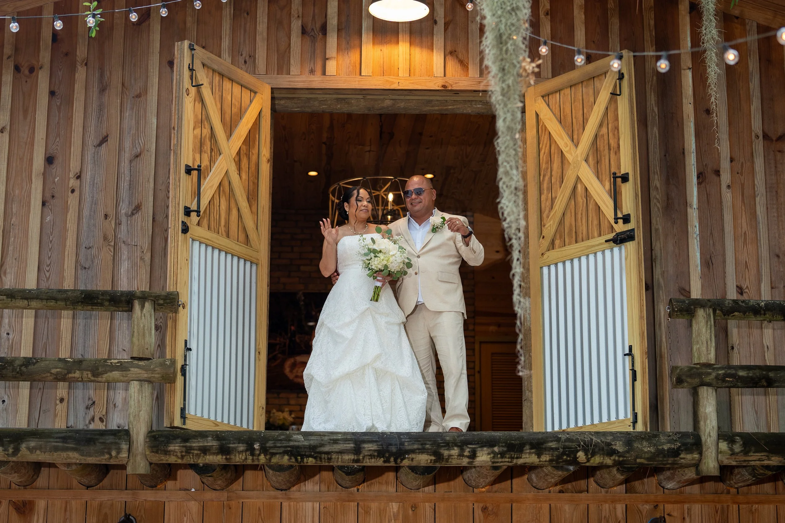 Solo violin performance for wedding couple entrance at The Barn 305