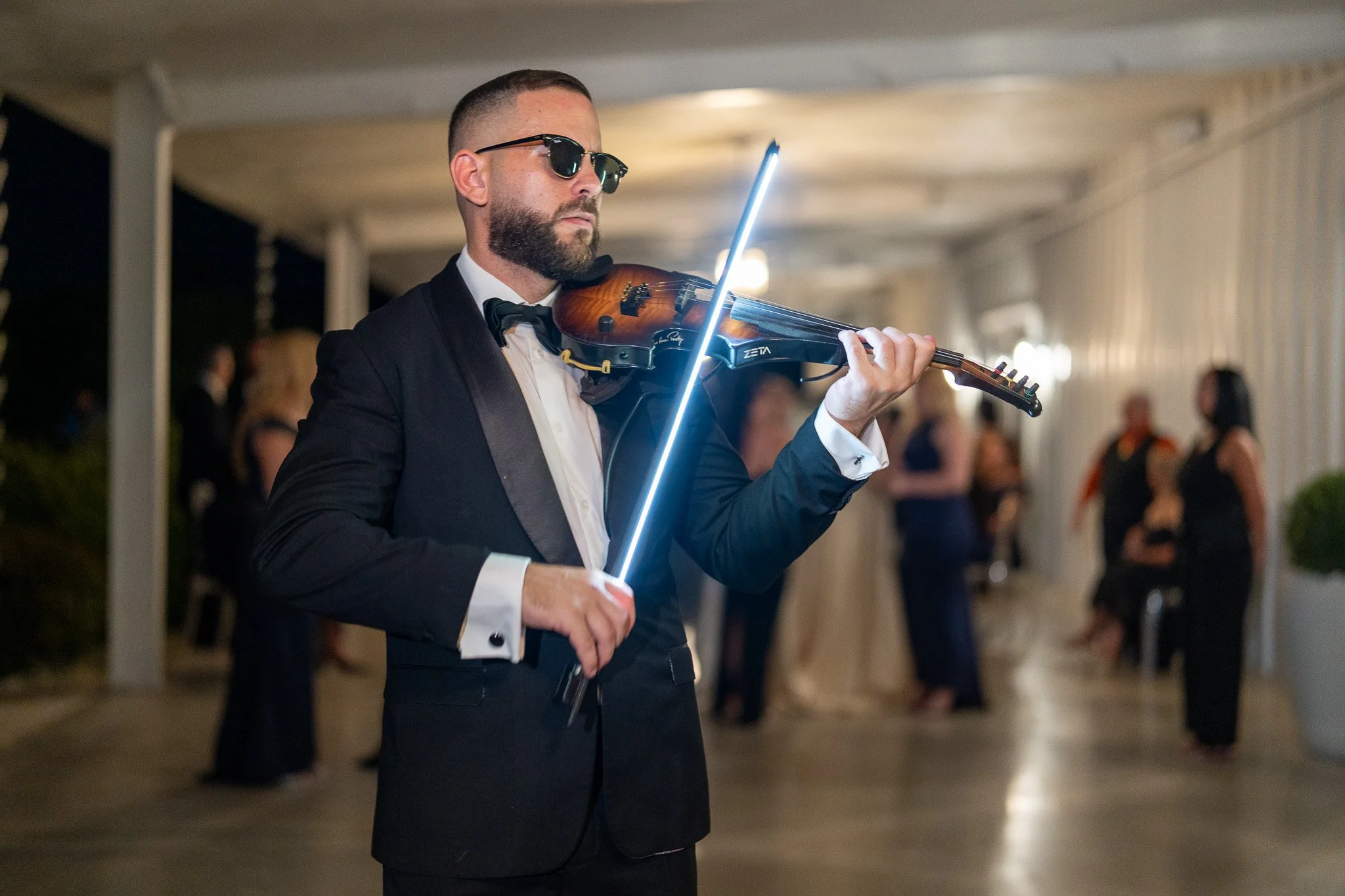 Live wedding violinist performing at The White Orchid in Miami
