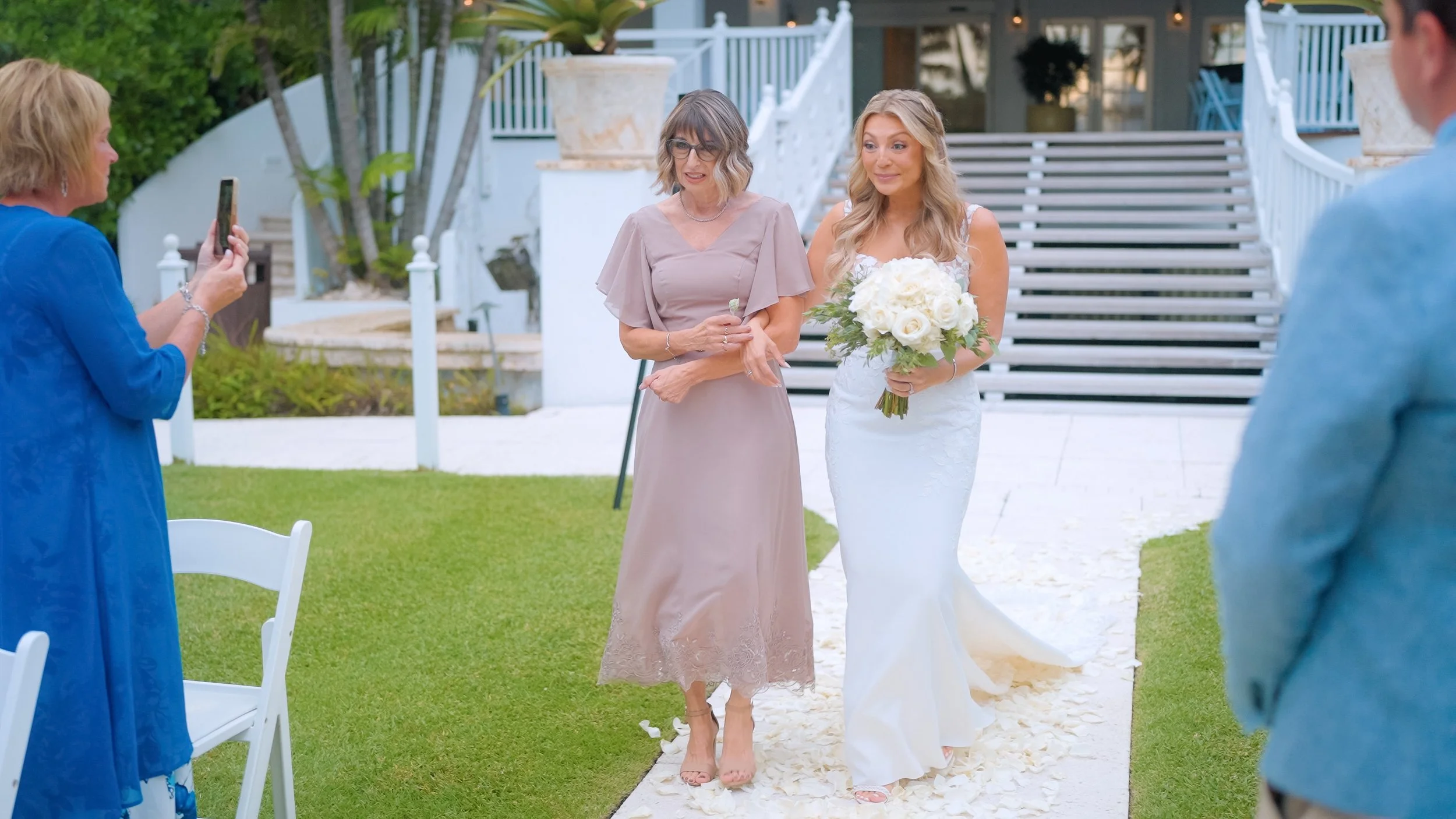 Bride entrance during wedding ceremony at The Palms Hotel & Spa in Miami Beach