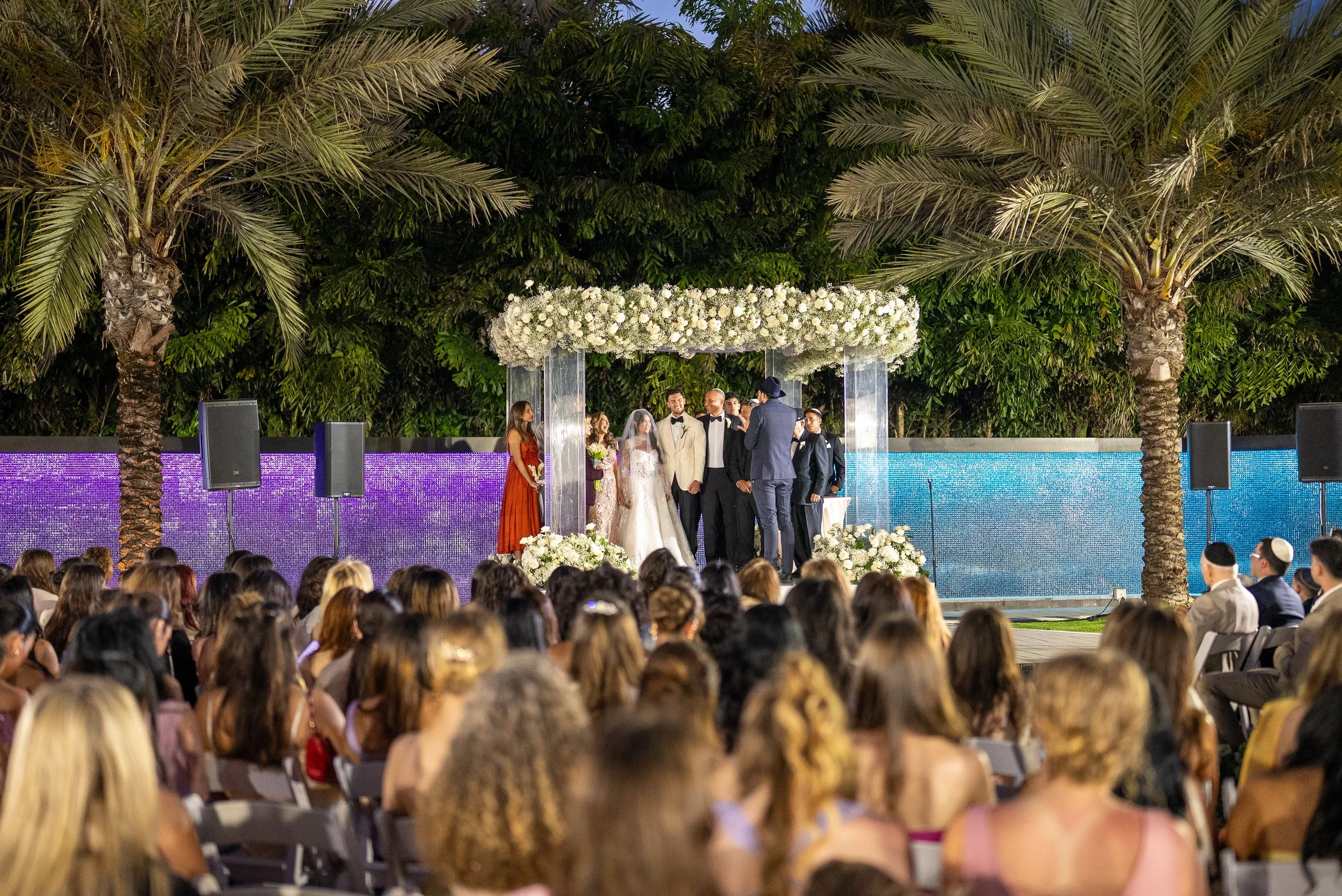 Jewish wedding ceremony at The Glass Venue in Miami