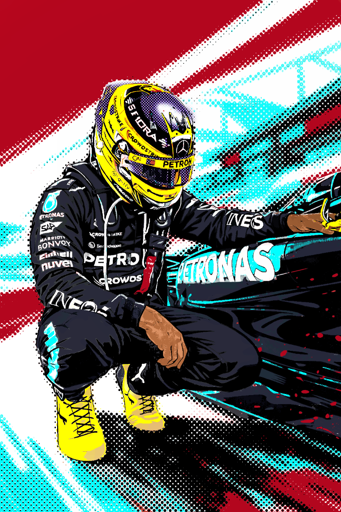Lewis Hamilton (8 Layers)
