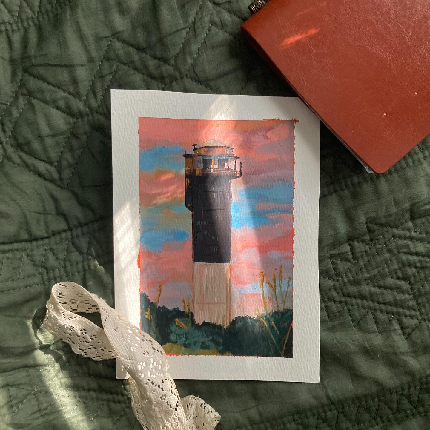 Sullivan&rsquo;s island lighthouse 

#southcarolinaartist #localart #sullivansisland #lighthousesofinstagram