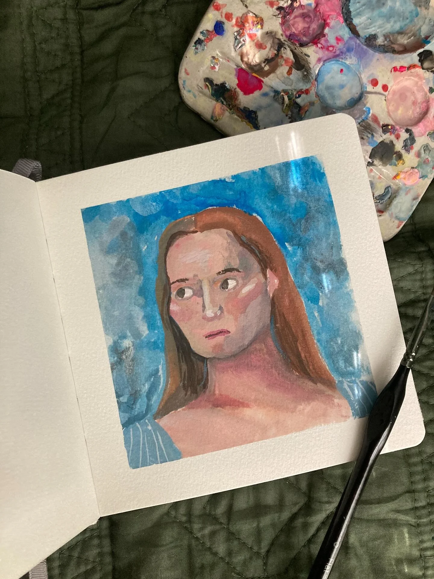 The painting vs the masterpiece

#selfportrait