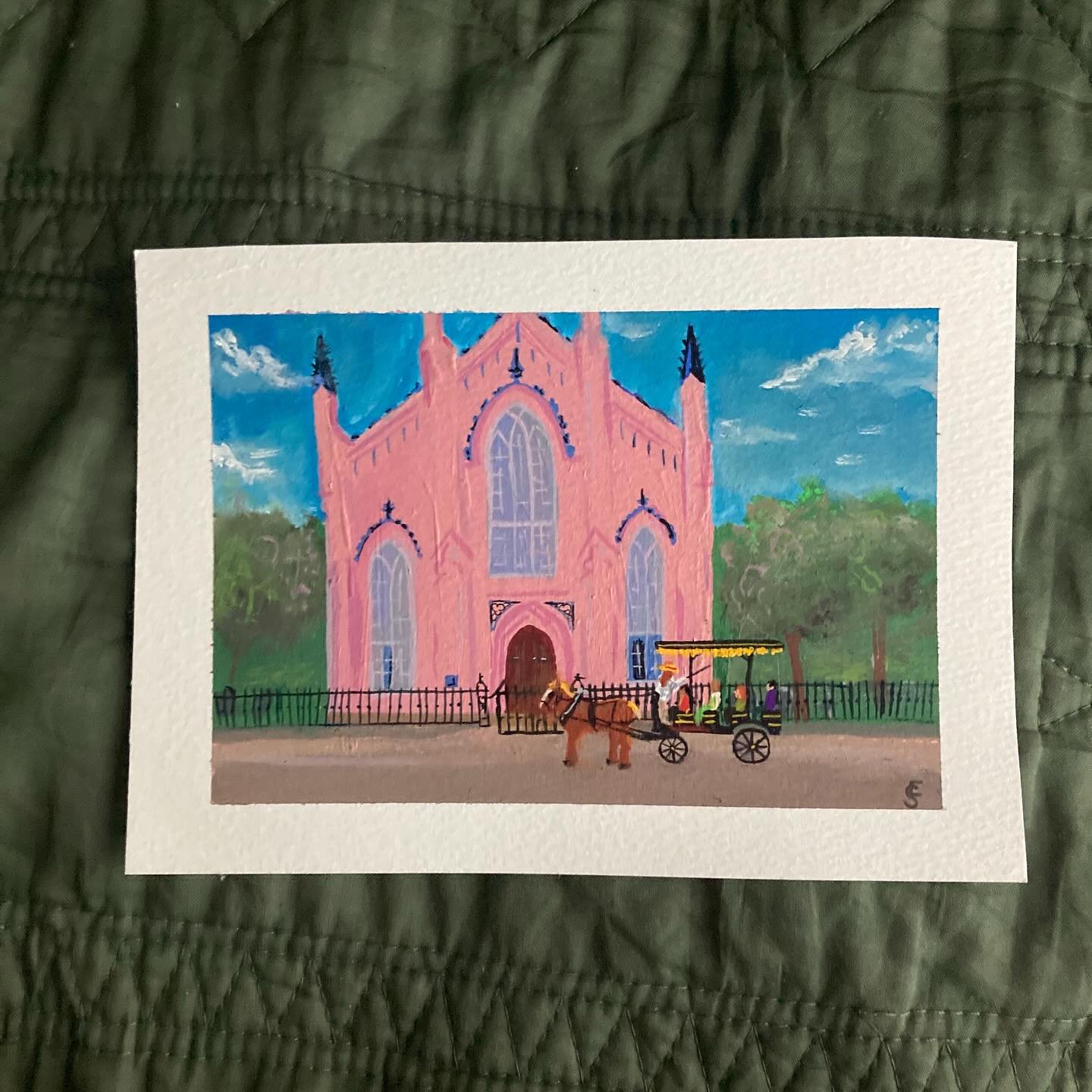 Never did an official reveal, but this is one of my favourites I&rsquo;ve ever made. The French Huguenot church is near my workplace and the gothic revival style paired with the light pink exterior is awesome.