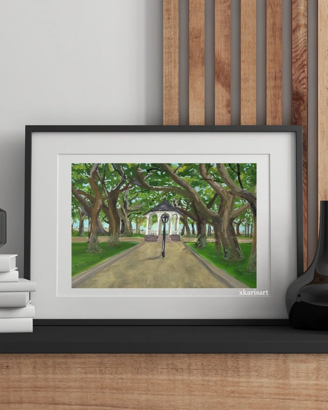 White Point Gardens (The point of the peninsula of Charleston) is where historically oyster shells would wash up and get sun-bleached. Any guesses as to how it got its name? #charlestonsc #charlestonart #localartist #thebattery #charlestonhistory