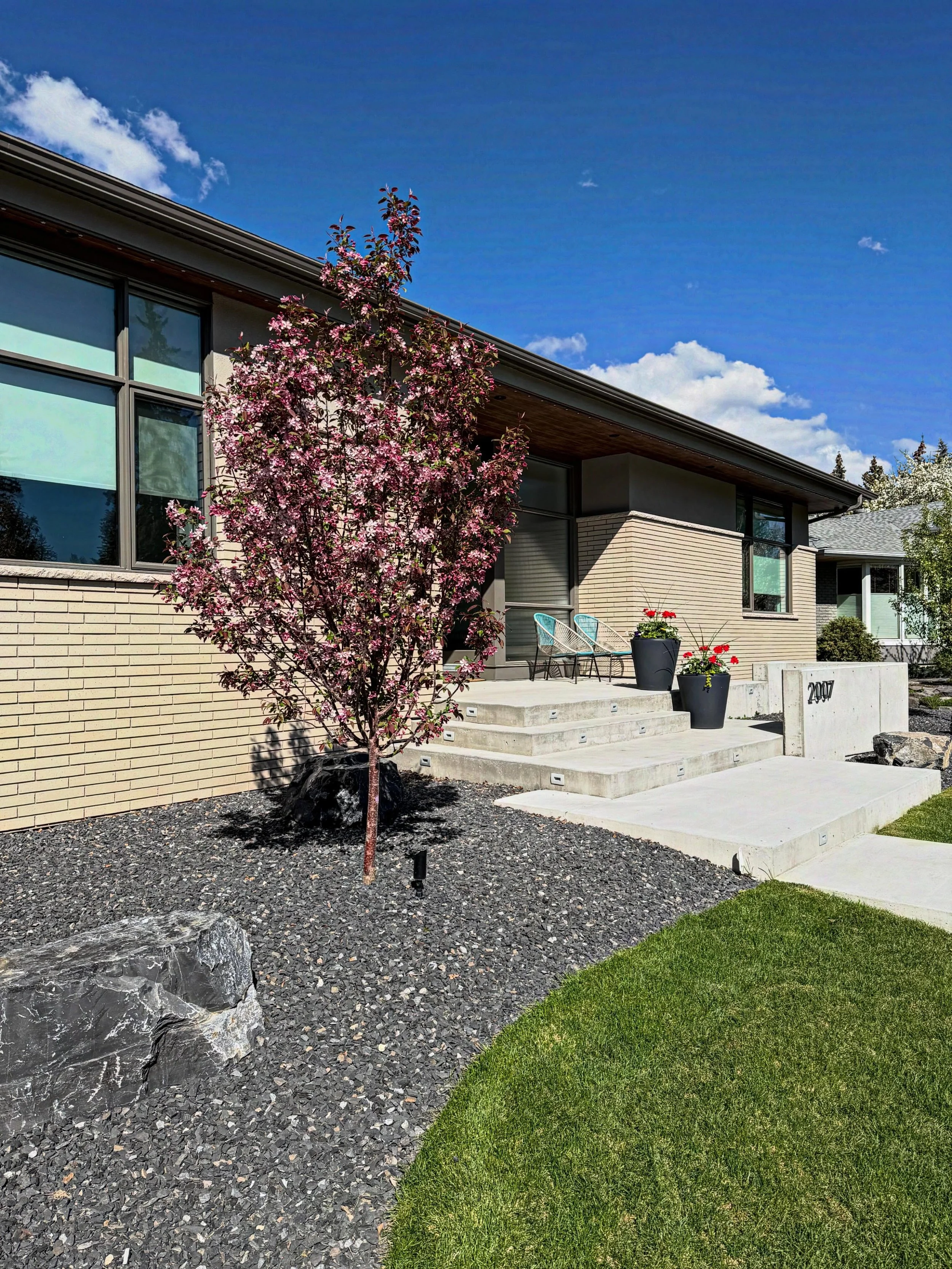Sunshine fuels it. Rain grows it. We build it. 🌿 - fun project with some our trade partners @alloy_homes @delcorconstruction 
.
.
&bull; Booking 2026 #CookItUp
.
.
#calgary #calgarylandscaping #yyc #spring