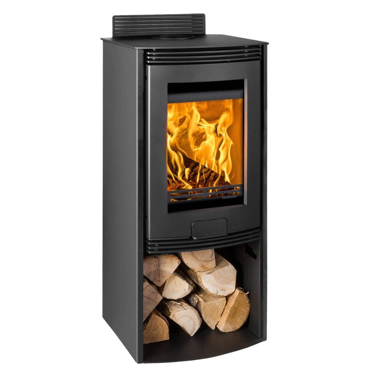 Di Lusso R5 Euro - Flat Black Sides - Woodburning Stove.jpg