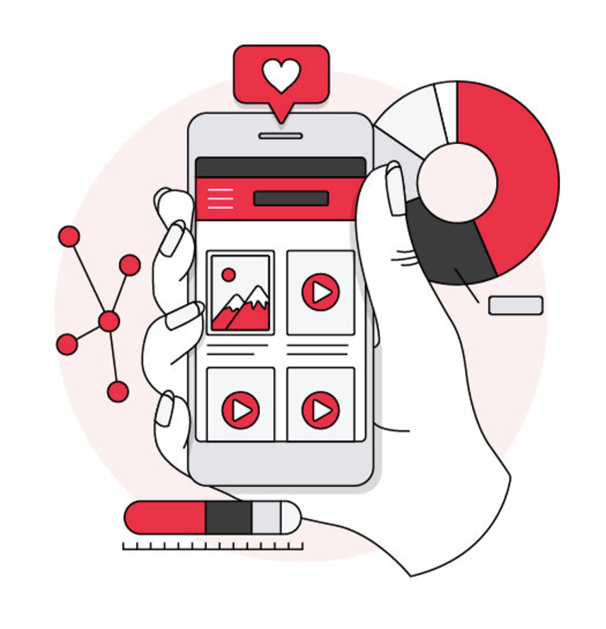 Econsultancy illustration - social media