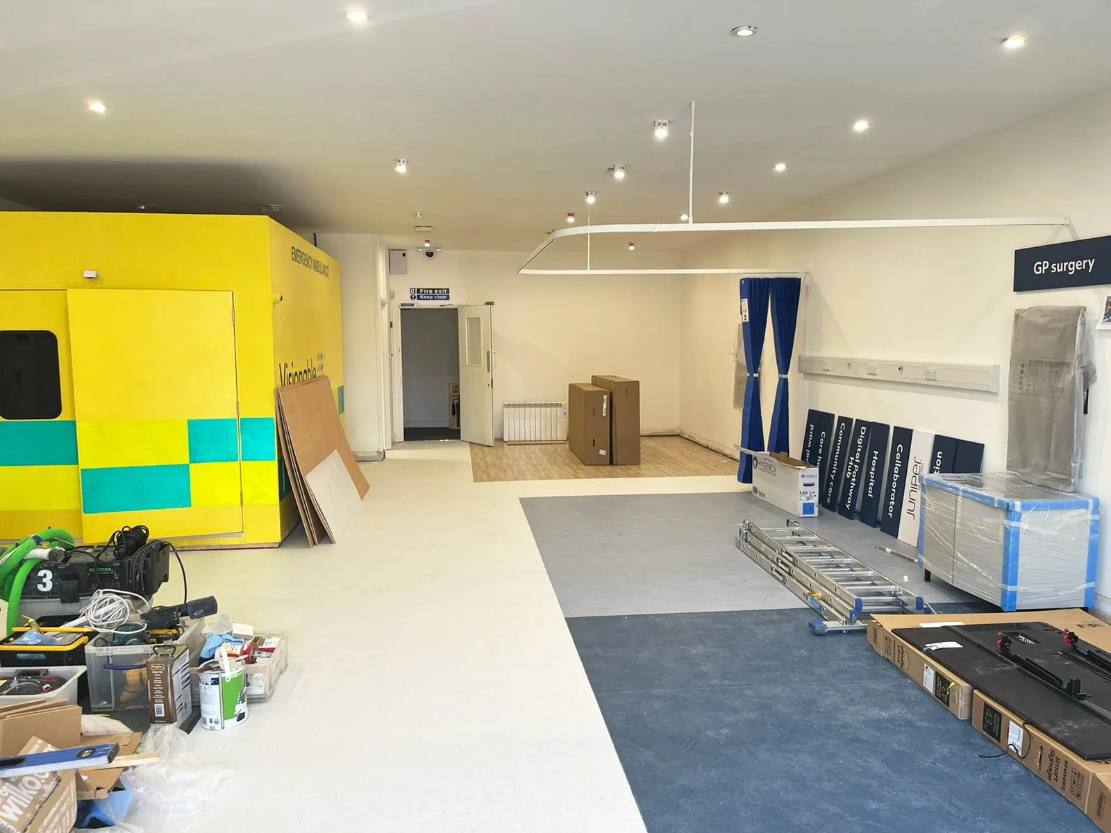 A photo showing the Visionable Healthcare Centre build underway