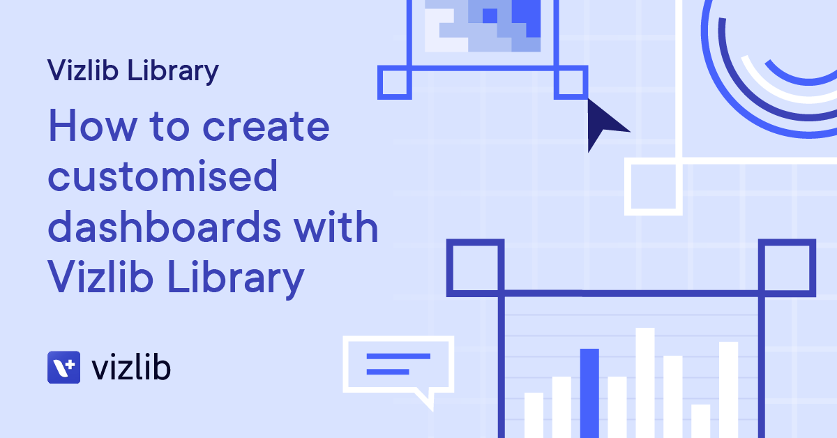 Blog Header for 'Customised libraries' with flat UI illustration