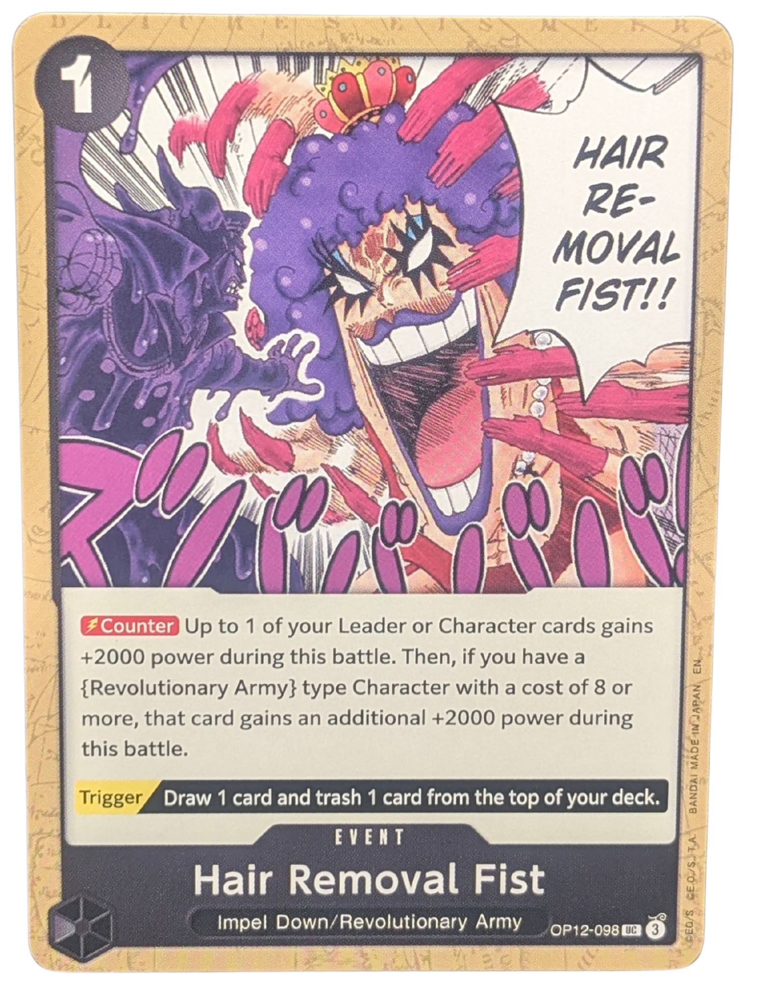 Hair Removal Fist [OP12-098]