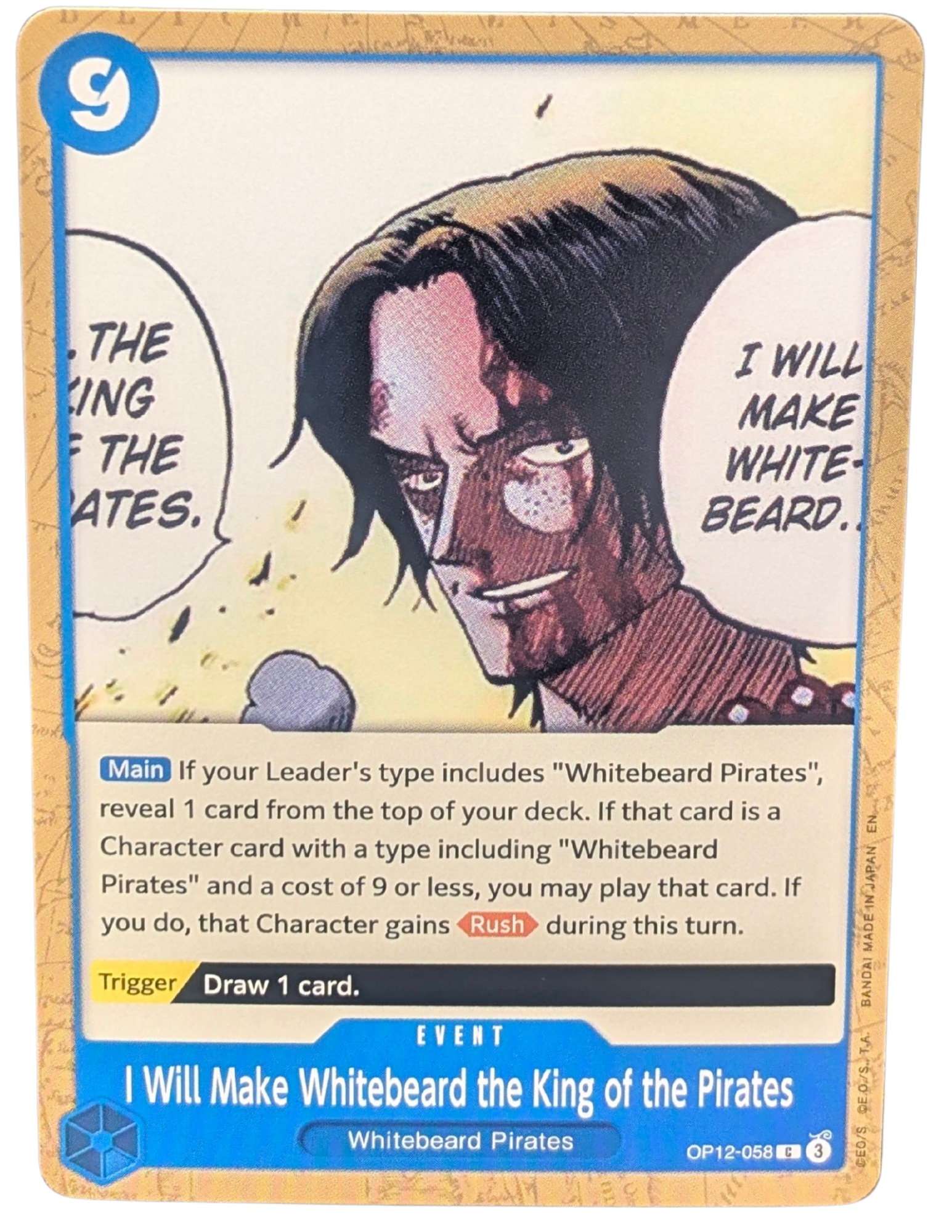 I will Make Whitebeard the King of the Pirates [OP12-058]