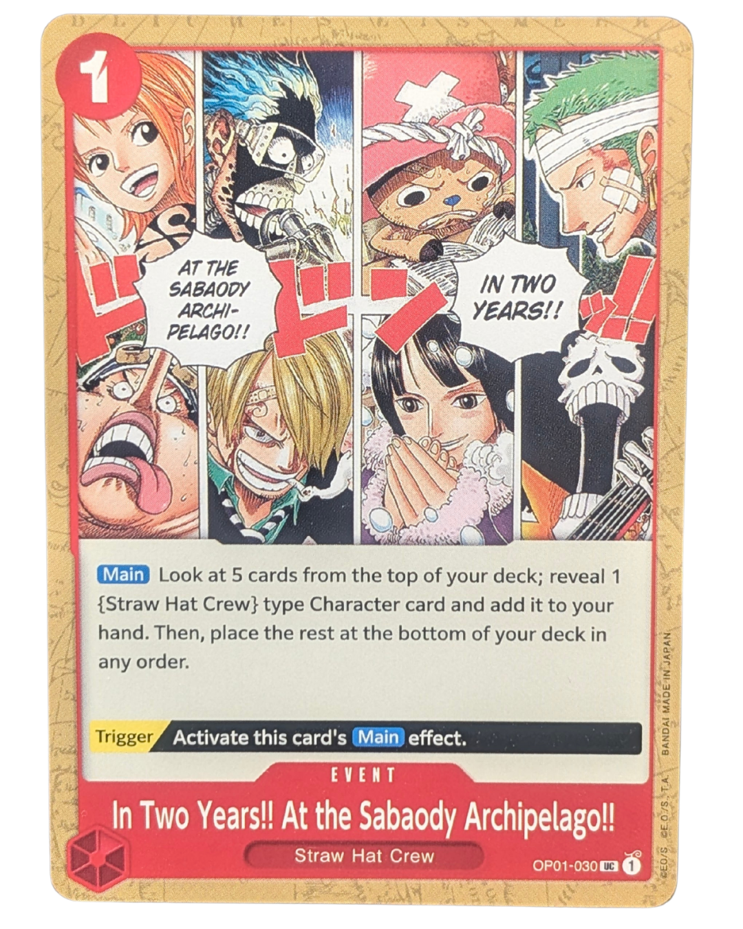 In Two Years!! At the Sabaody Archipelago!! [OP01-030]