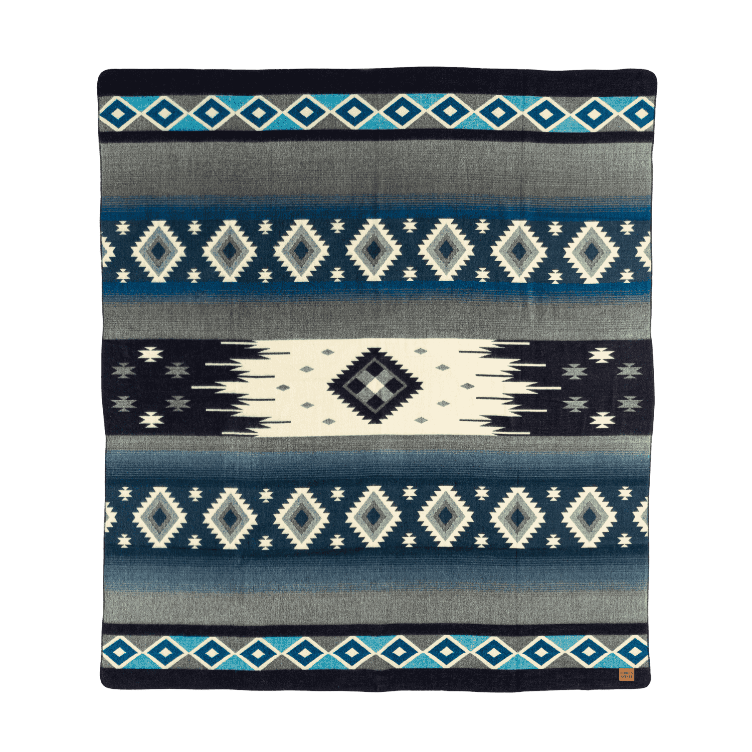 The Tahoe Indigo Alpaca Blend Blanket