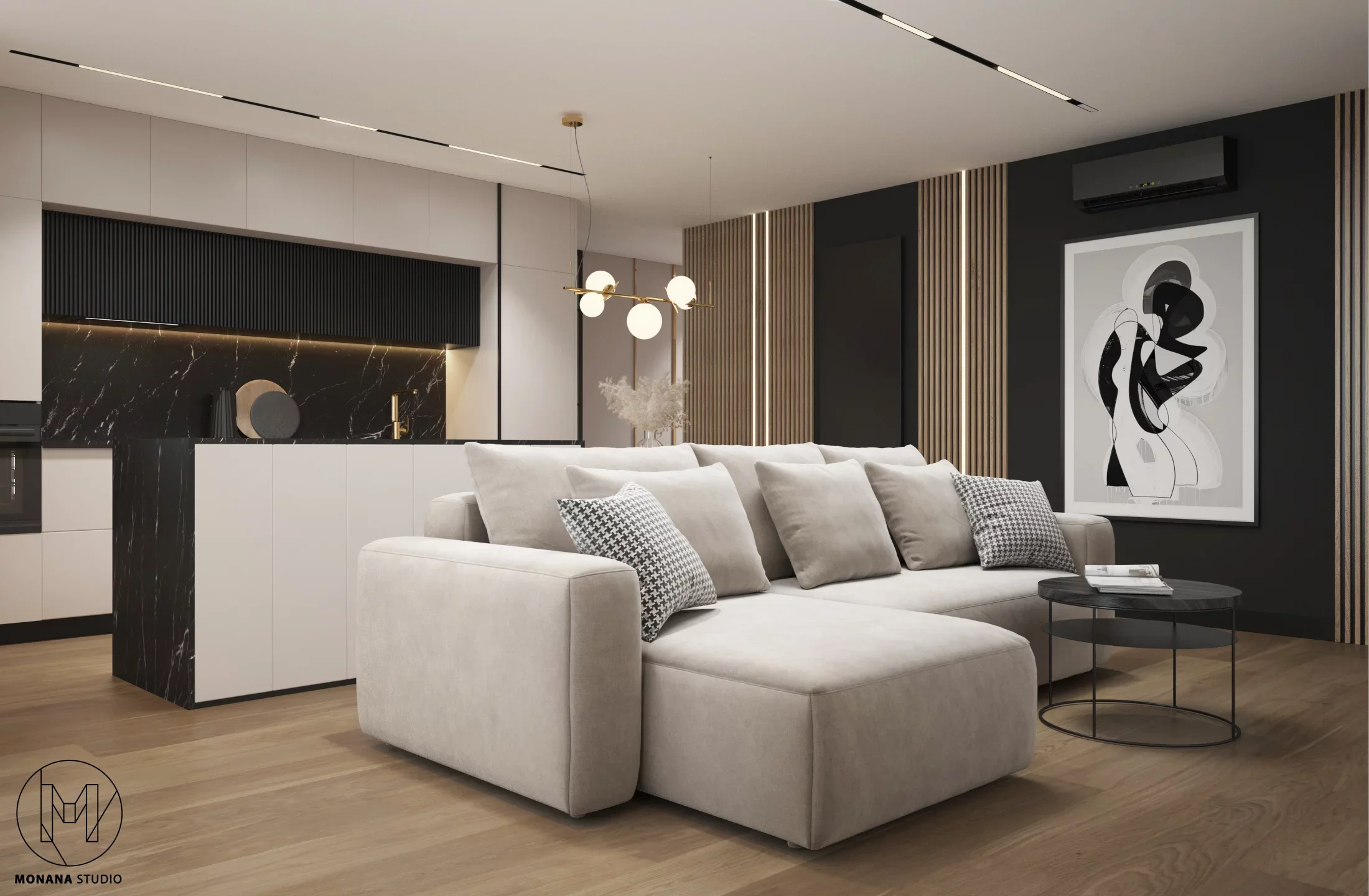 Cream & Black - Monana Studio