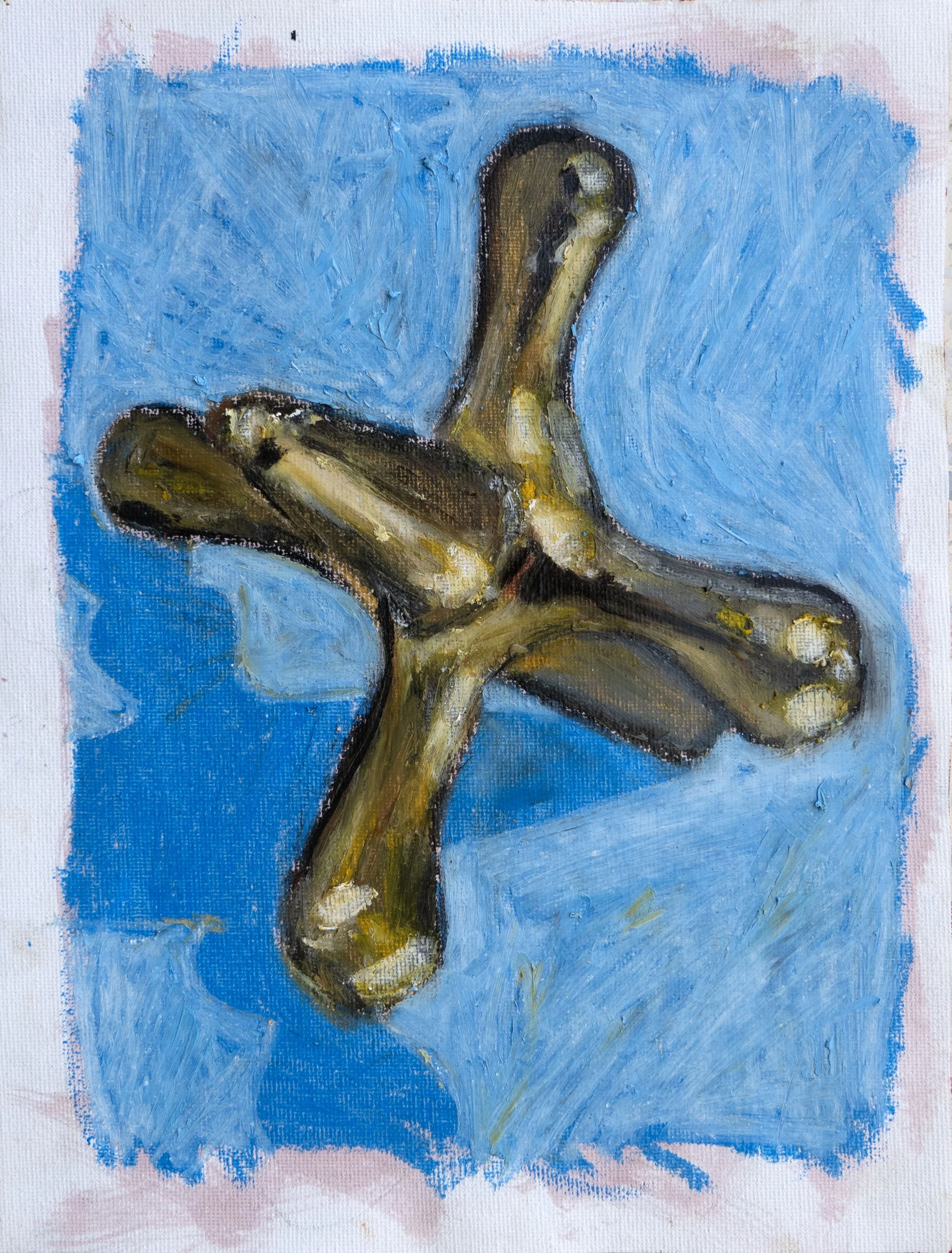 C. Margarita, Jackies Proof 2, 2026, oil pastels on canvas paper.
