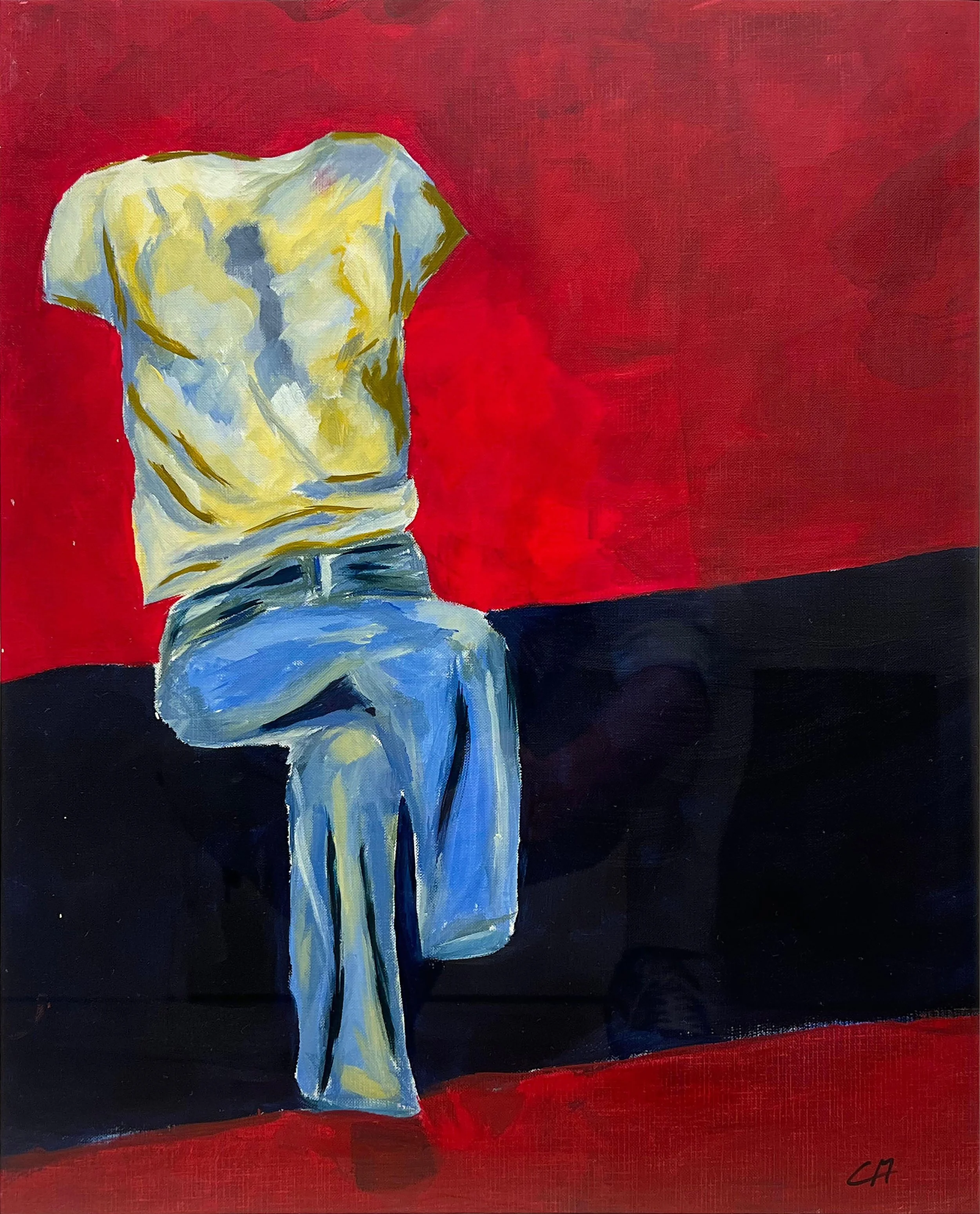 C. Margarita, Bodies Proof 1, 2024, oil on canvas paper.